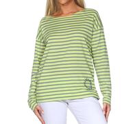 Elbsand Tooske Damen Langarm T-Shirt, Longsleeve mit Bootsausschnitt, locker geschnitten