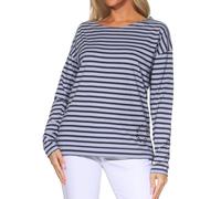 Elbsand Tooske Damen Langarm T-Shirt, Longsleeve mit Bootsausschnitt, locker geschnitten