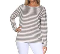 Elbsand Tooske Damen Langarm T-Shirt, Longsleeve mit Bootsausschnitt, locker geschnitten