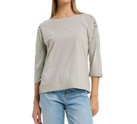 Elbsand Veera Damen Langarm T-Shirt, Rundhalsausschnitt, überschnittene Schultern, kastige Schnittform