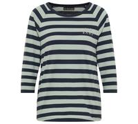 ELBSAND - Women's Celin T-Shirt - T-Shirt, Gr. L, grau (SiltGreen/Coldwater/Stripe)