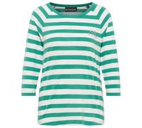 ELBSAND - Women's Celin T-Shirt - T-Shirt, Gr. L, türkis (Malachite/CloudWhite/Stripe)