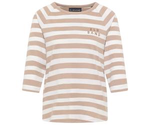 ELBSAND - Women's Celin T-Shirt - T-Shirt, Gr. S, beige/weiß (Camel/BrightWhite)