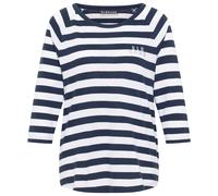 ELBSAND - Women's Celin T-Shirt - T-Shirt, Gr. S, weiß/blau (Coldwater/BrightWhite)