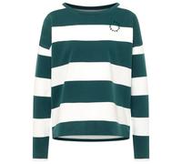 ELBSAND - Women's Hilma - Longsleeve, Gr. L, blau (DarkIvy/CloudWhite/Stripe)