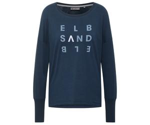 ELBSAND - Women's Ingiara T-Shirt - Longsleeve, Gr. S, blau (Coldwater/White)