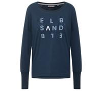 ELBSAND - Women's Ingiara T-Shirt - Longsleeve, Gr. XS, blau (Coldwater/White)