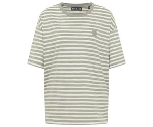 ELBSAND - Women's Kia T-Shirt - T-Shirt, Gr. S, grau (PaleFern/CloudWhiteStripe)