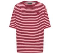 ELBSAND - Women's Kia T-Shirt - T-Shirt, Gr. XS, rot/rosa (Ruby/ShellPinkStripe)