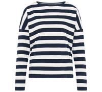 Elbsand Damen Longsleeve ESWMilia Langarmshirt mit Streifen 70674 00 Coldwater + Cloud White (034) Coll.25.1 S