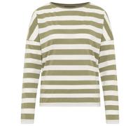 ELBSAND - Women's Milia - Longsleeve, Gr. S, oliv/weiß (GreenLeaf/CloudWhite)