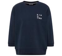 ELBSAND - Women's Parvin - Pullover, Gr. L, blau (Coldwater/White)