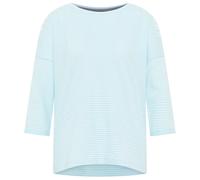 ELBSAND - Women's Veera T-Shirt 3/4 Sleeve - Longsleeve, Gr. M, grau (WaveBlue/CloudWhite)
