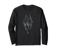 Elder Scrolls Dragon Emblem Skyrim Langarmshirt