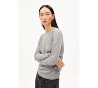 ARMEDANGELS ELDIAA MERINO - Frauen Slim Fit Strickpullover - grau M light grey melange