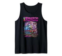 Electric Callboy Choo Choo Tank Top, Unisex, Klassisch, Schwarz, Multicolored, S, Tank Top, SHIRT, Rundhals-Ausschnitt, Ärmellos, Small, EU 40/42, 16.5, Einfarbig, Bequemlichkeit, Leichtigkeit