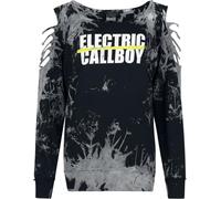 Electric Callboy Spray Smile Frauen Sweatshirt schwarz/grau L