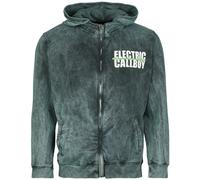 Electric Callboy Spray Smile Kapuzenjacke petrol in S