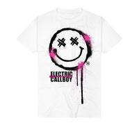 Electric Callboy Spray Smile T-Shirt weiß in L