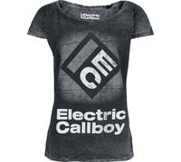 Electric Callboy Square Logo T-Shirt grau in M