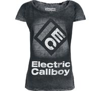 Electric Callboy Square Logo T-Shirt grau in 4XL