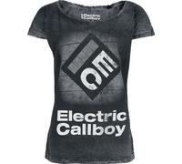 Electric Callboy Square Logo T-Shirt grau in XXL