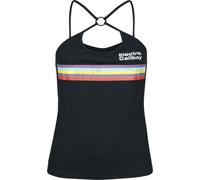 Electric Callboy Stripe Frauen Top schwarz L 95% Viskose, 5% Elasthan Band-Merch, Bands