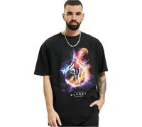Mister Tee T-Shirt Electric Planet – Oversize, Kurzarm – Schwarz L