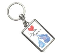 Elefant Mutter und Kind Schlüsselanhänger mit Spruch Beste Mama Liebevolles Muttertagsgeschenk Herz Familie Tier-Motiv voller Liebe