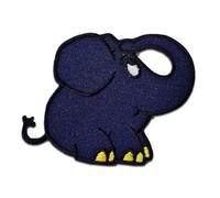 Elefant Sendung Mit Der Maus Kinder - Aufnäher, Bügelbild, Aufbügler, Applikationen, Patches, Flicken, Zum Aufbügeln, Größe: 6 x 6 cm