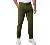 Elegancity Chino Hosen Herren Grün Freizeithose Regular Fit Funktionshose Wasserdicht Business Anzughose S