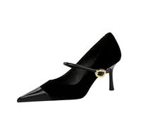 Elegant Damen Pumps High Heels Sexy Kann Beinlinien Sehr Gut Dehnen (schwarz 10cm,39)