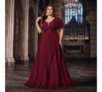 Elegante Abendkleider in Große Größen für Frauen, Sommer Pailletten Formelle Abendgarderobe, Frühling Brautjungfern Hochzeitsgast Abschlussball Cockta