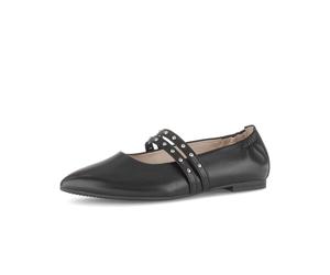elegante Ballerinas schwarz (silber) - Gr. - 40 EU | 6.5 UK