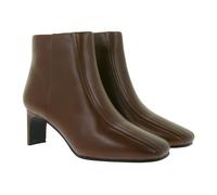 Elegante Clarks Damen Seren 55 Top British Tan Echt-Leder Absatz-Stiefelette – Klassischer Ankle-Boot 26166940 Cognac-Braun 37