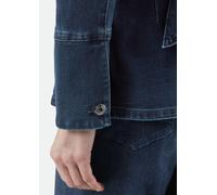 Elegante Denimjacke mit Umlegekragen und Bindegürtel blau 34