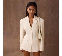 Elegante, einfarbige, schmal geschnittene Weste für Damen im Herbst und Winter, geeignet zum Pendeln. Modische, strukturierte Weste, knackig geschnitt