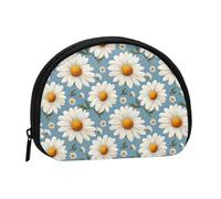 Elegante Geldbörse mit Gänseblümchen-Aufdruck - Mini-Münzgeldbörsen für Frauen, niedliche kleine Kleingeldbörse Münzbeutel