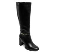 Elegante, hautenge Stiefel aus ähnlichem Leder mit Talon Carré und dekorativem Brautmetallic. Unmodèle chic und bequem, parfait pour vos sieht herbstl