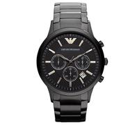 Elegante Herrenuhr der Marke Armani. Die Uhr hat ein Armband, das auch kleiner gemacht werden kann, das Gehäuse hat einen Durchmesser von 43 mm und das Uhrwerk ist Quarz. Marke: ArmaniModellname: AR24