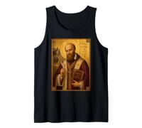 Elegante katholische Ikone des Heiligen Franz von Sales Tank Top
