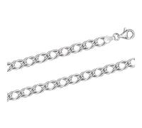 Elegante Kette oder als Armband aus Silber 925, flechten - doppelte Raute, Breite ca. 5 mm 19 cm