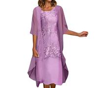 Elegante Kleider Damen für Hochzeit,blumenkleid midi,weißer Jeansrock,Standesamt Kleid weiß,weiß Kleid,Abendkleid Swing,Strickkleid beige,cloppenburg Kleider,bonprix Etuikleider(Purple-e,M)