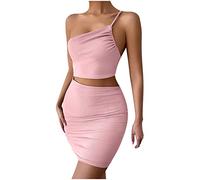 Elegante Kleider Damen Sale Angebote Einfarbig A-Linie Mini Denimkleid Party Strandkleid Vintage 50er Rockabilly Schulterfrei Bestickte Cocktailkleid Casual Kleid V-Ausschnitt Einfarbig Patchwork