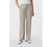 comma Stoffhose mit Bügelfalten und Gesäßtaschen in Offwhite, Größe 46