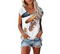 Elegante Oberteile Damen Sommer Moderne Lose Basic Shirts Grosse Grössen Fashion Oberteile Sommerlich Große Größen T-Shirts Freizeit Tshirt T Shirts Casual T-Shirts FüR Damen Kurzarm