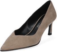 Pumps PETER KAISER "Peter Kaiser Pumps Veloursleder", Damen, Gr. 40, grau (taupe), Veloursleder, casual, Schuhe (25488862-40) taupe