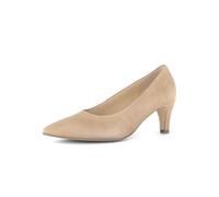 Pumps GABOR "Eleganter Pumps Rauleder", Damen, Gr. 38,5, beige, Schuhe Pumps (91901945-38,5) beige
