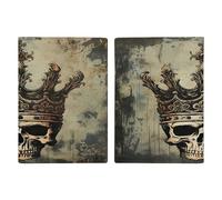 Elegante Reisepasshülle mit Totenkopf-Krone, ultradünn, PU-Leder, Reisedokumenten-Organizer, kompakt, Premium, internationaler US-Pass, Schutzhülle für Damen und Herren