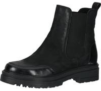 Elegante Sansibar Stiefelette Schlupfschuhe für Damen 1101069 01 Schwarz 39